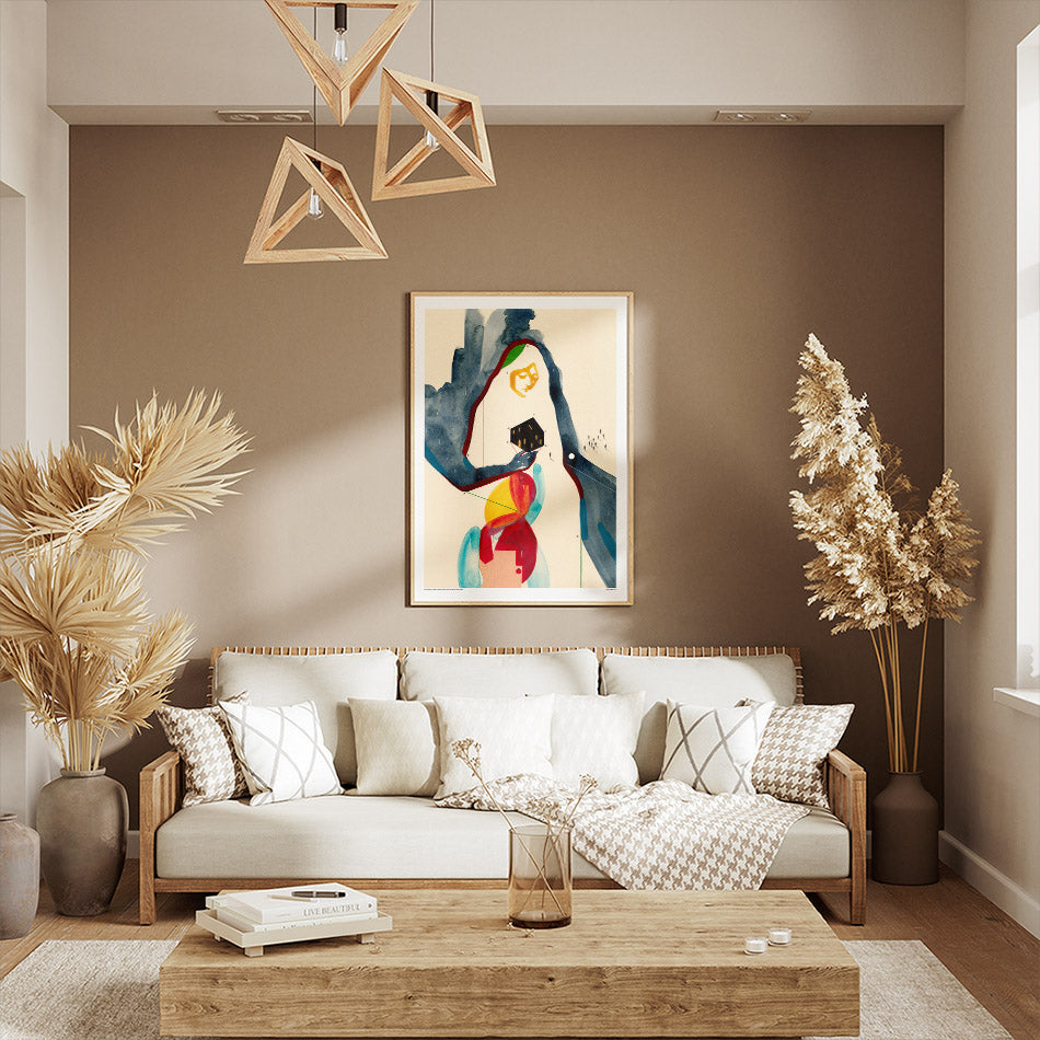 Appartement seul à minuit - Affiche artistique