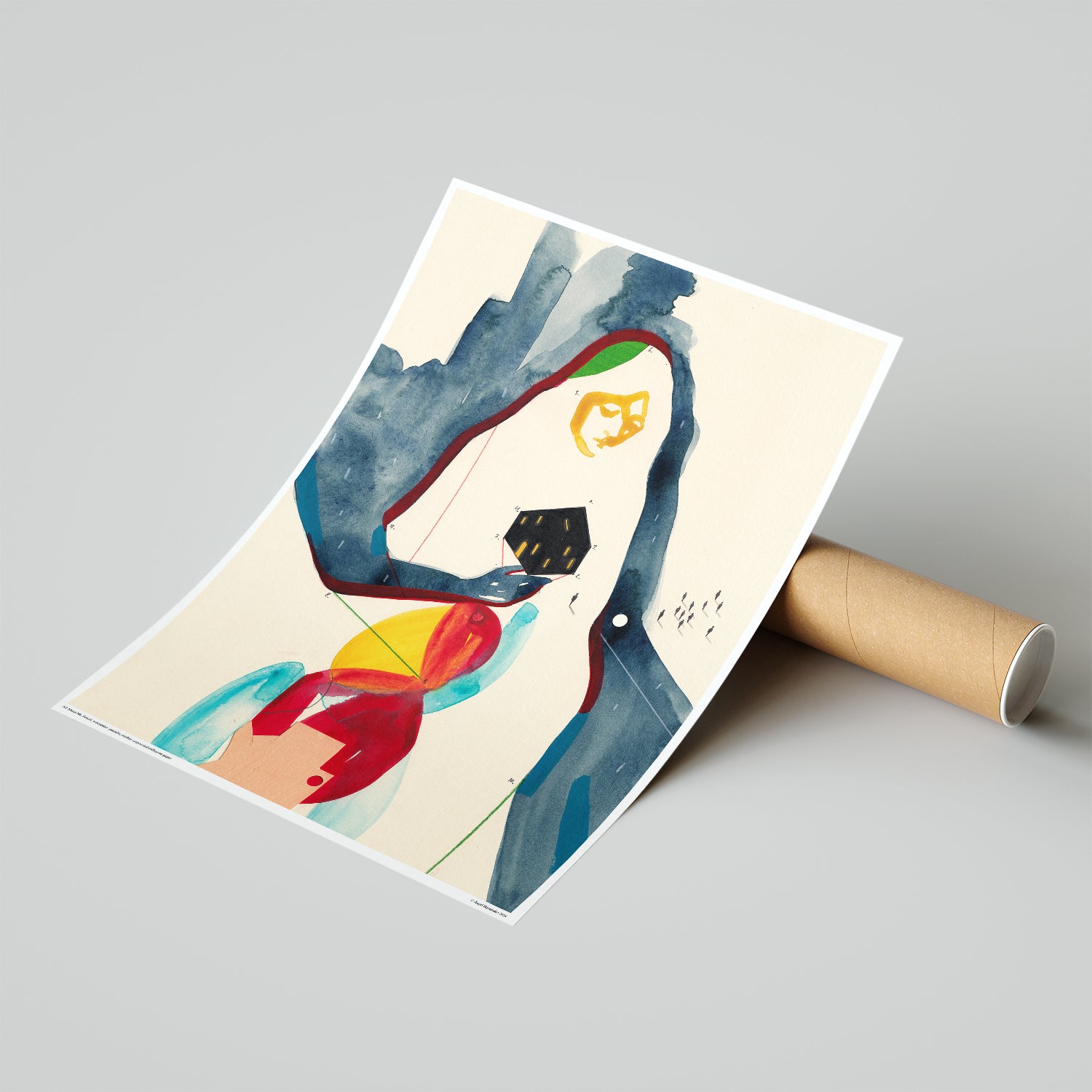 Appartamento da solo a mezzanotte – Poster artistico