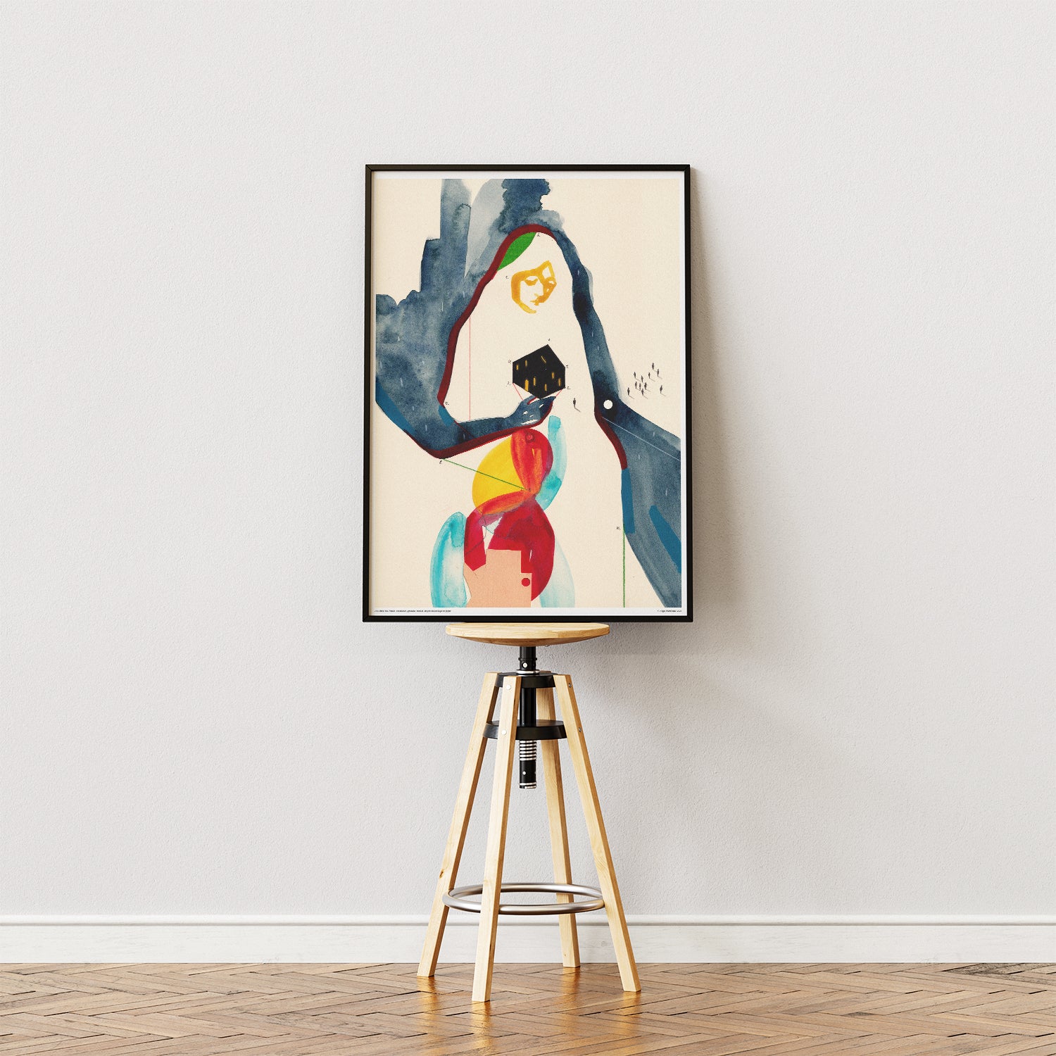 Appartement seul à minuit – Affiche d'art