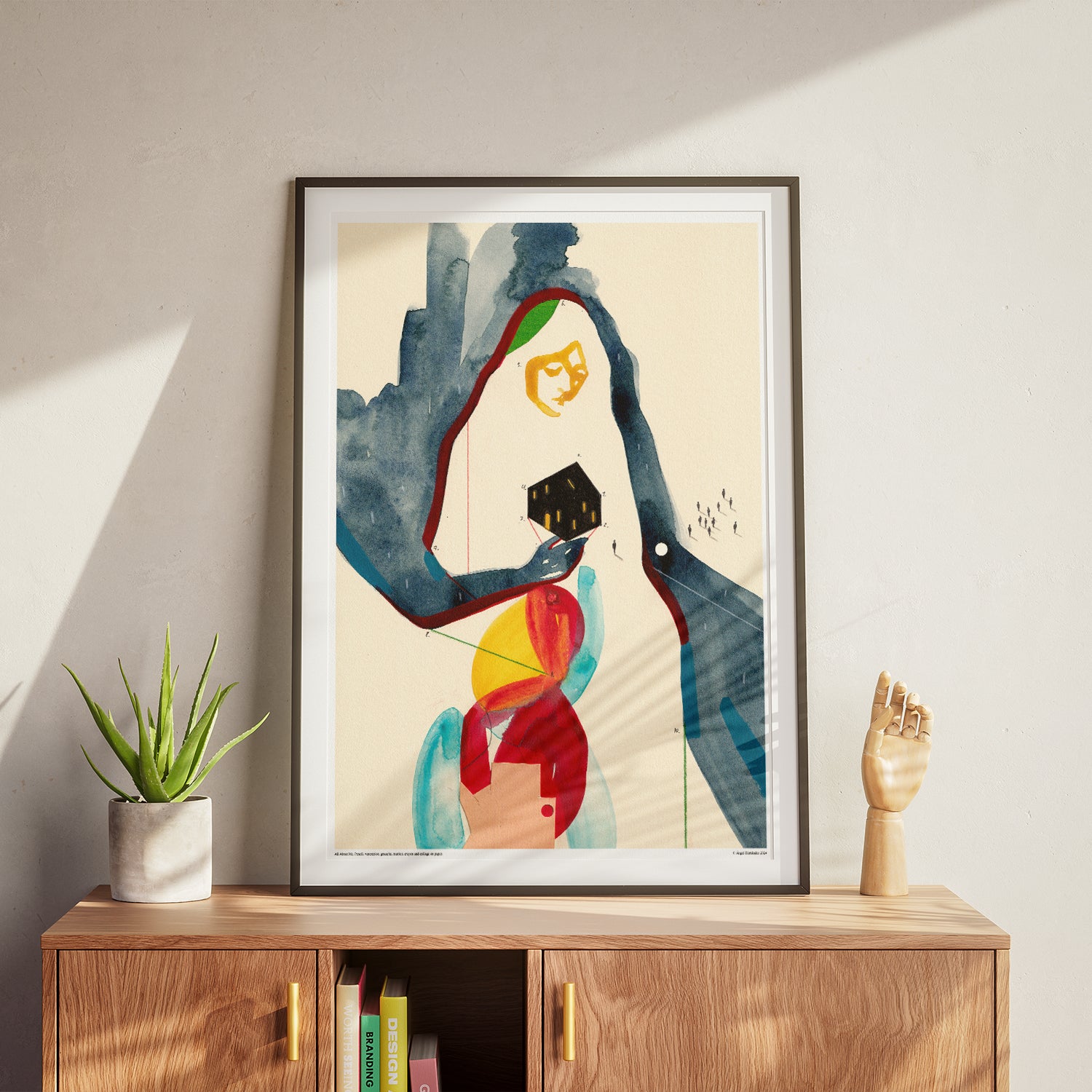 Appartement seul à minuit – Affiche d'art