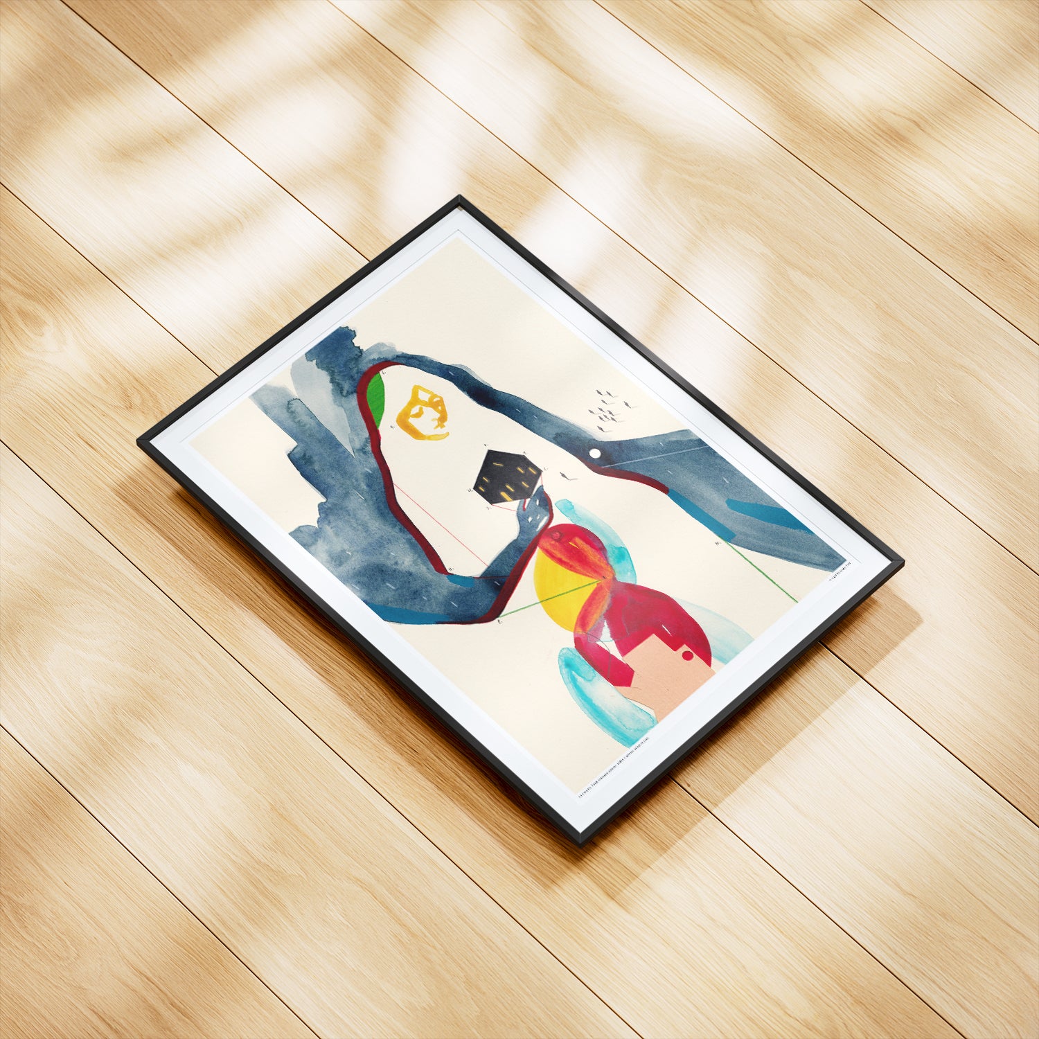 Appartement seul à minuit – Affiche d'art