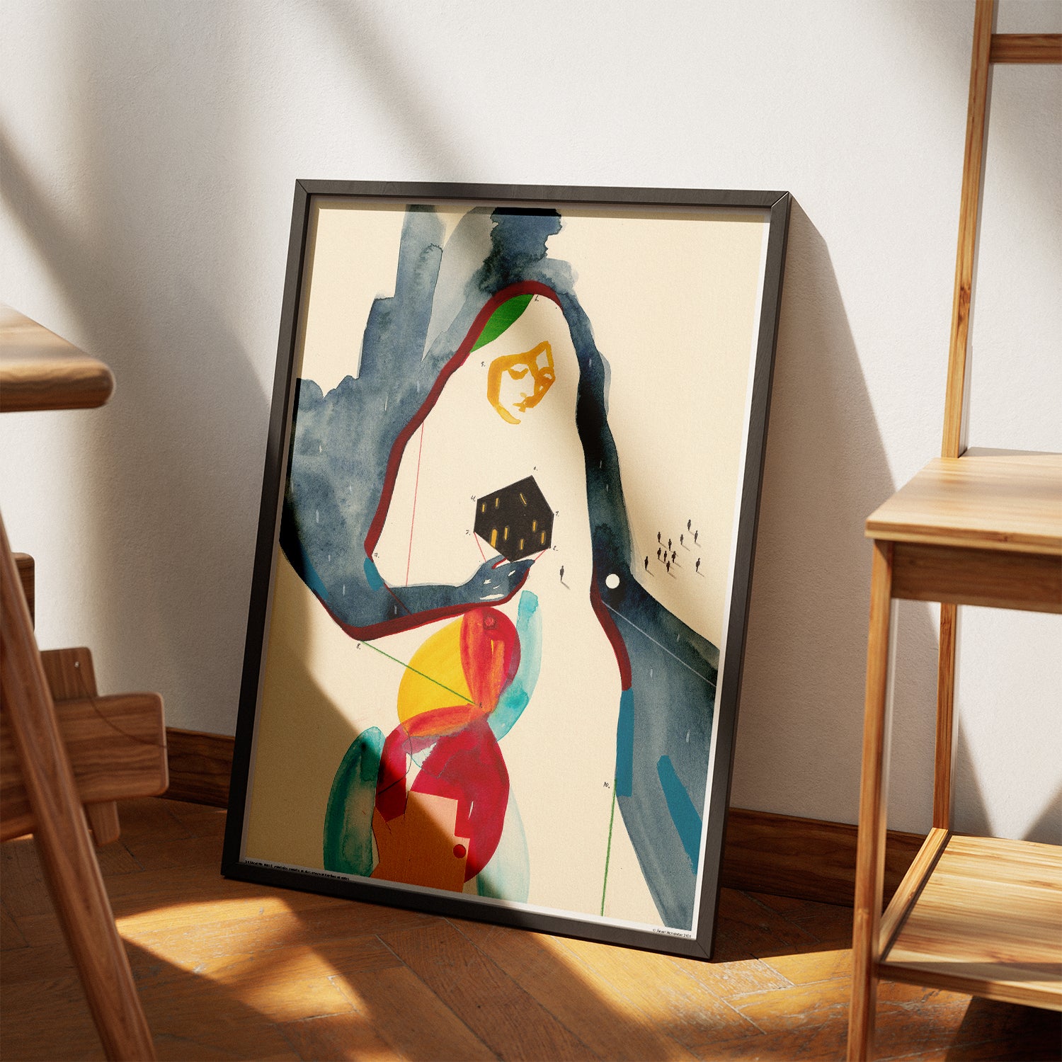 Appartamento da solo a mezzanotte – Poster artistico