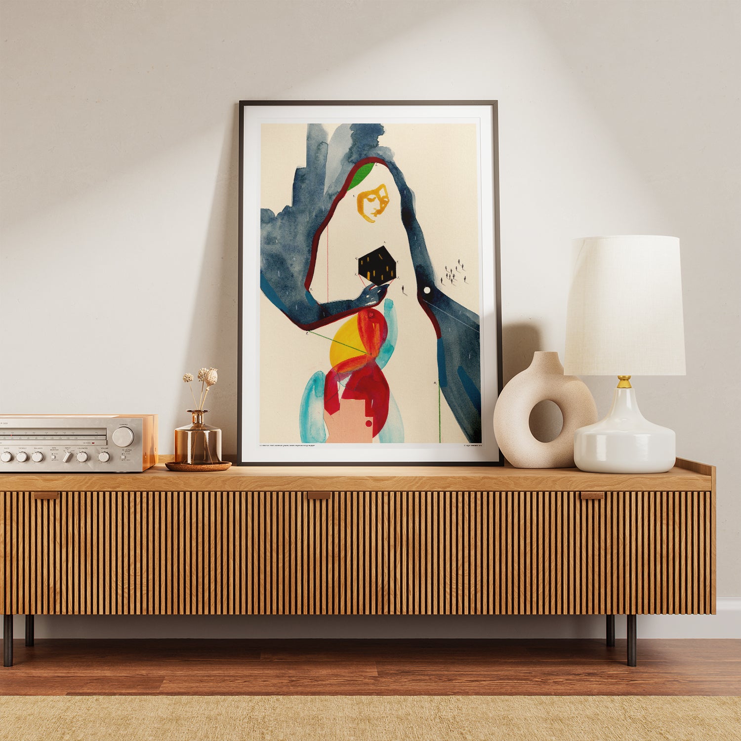 Appartement seul à minuit – Affiche d'art