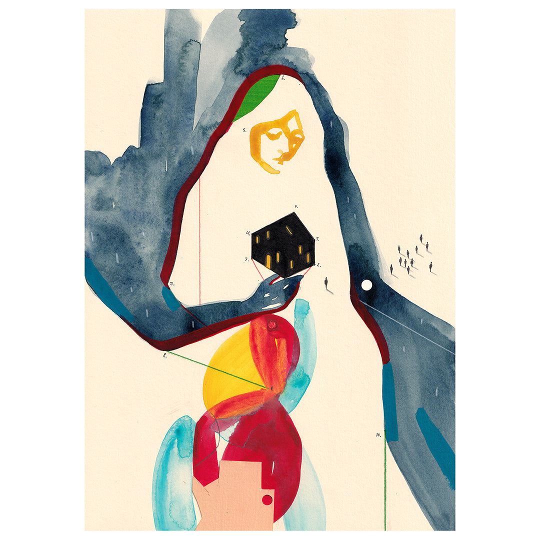 Appartamento da solo a mezzanotte – Poster artistico