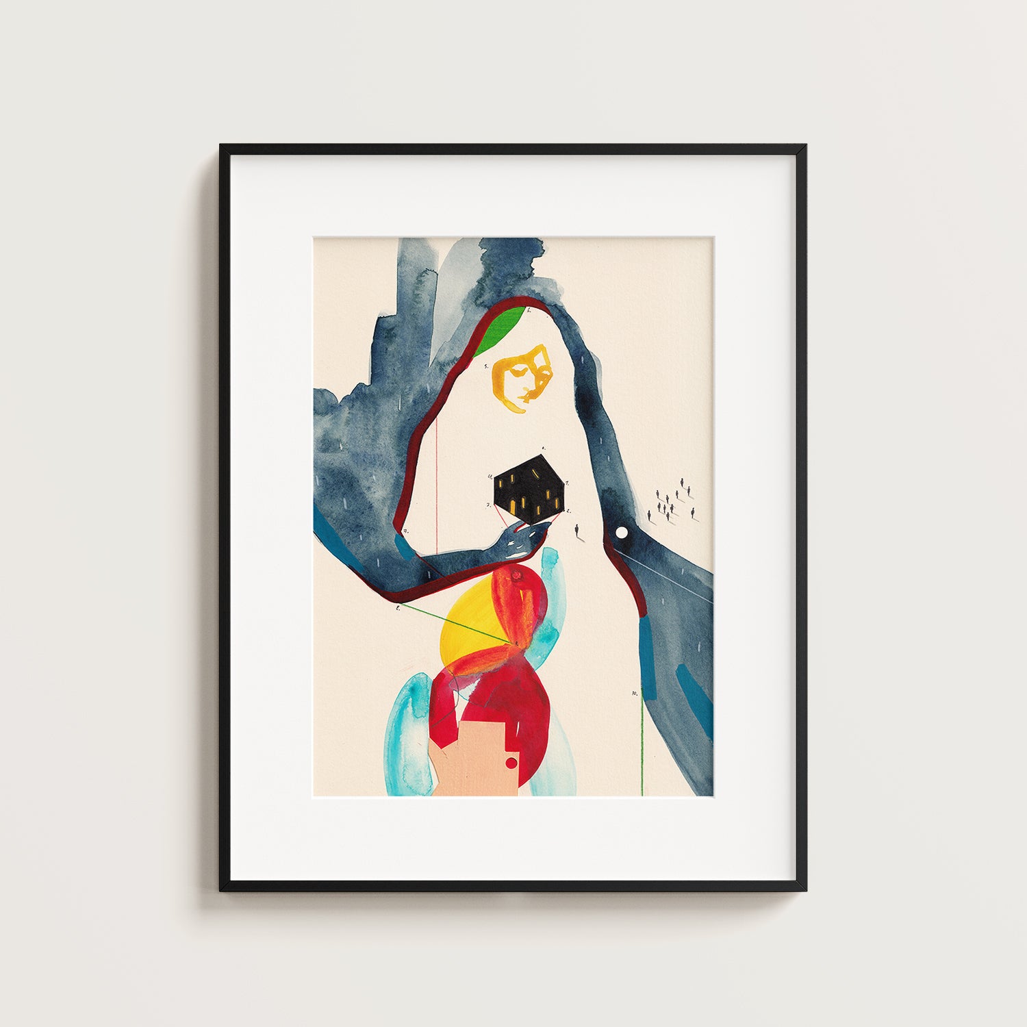 Appartement seul à minuit – Tirage d'art