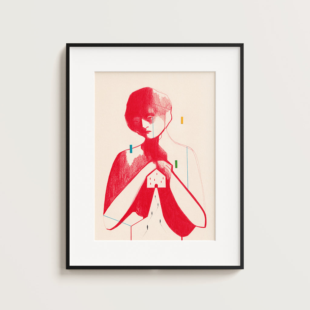 La maison est un lieu intérieur – Impression d'art