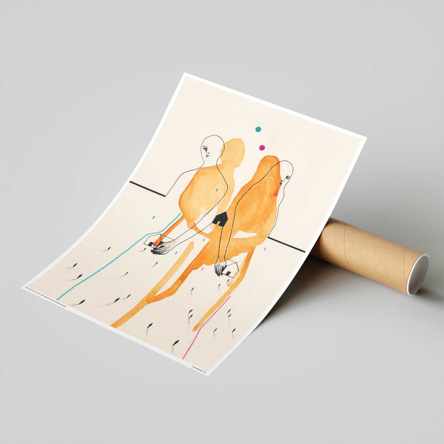 Je t'emmène avec moi - Affiche d'art