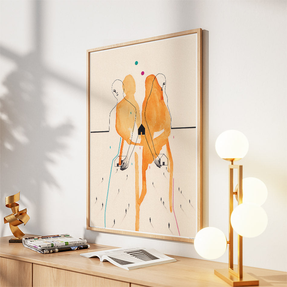 I Take You With Me - Art Poster