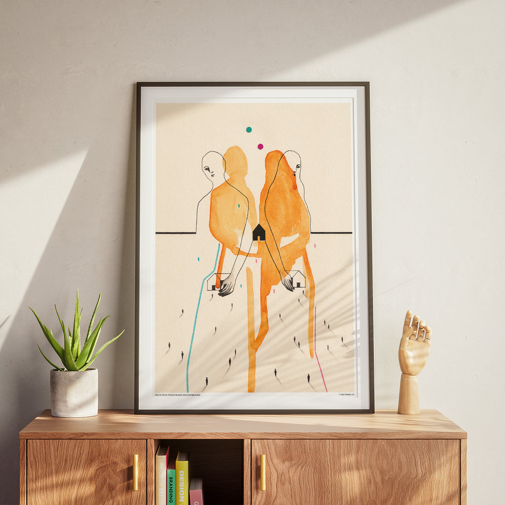 Je t'emmène avec moi - Affiche d'art