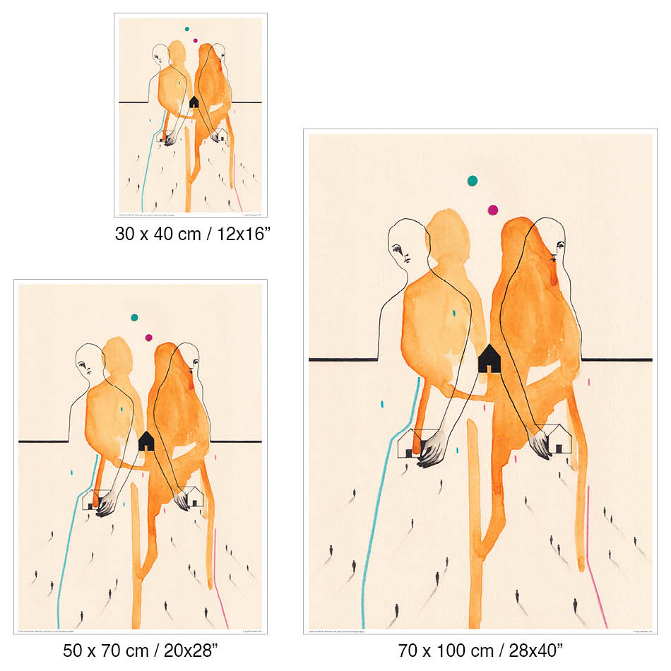 Ti porto con me - Poster artistico
