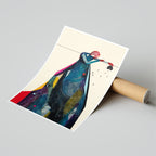 Me ne sono andato ma ho lasciato il mio cuore - Poster artistico