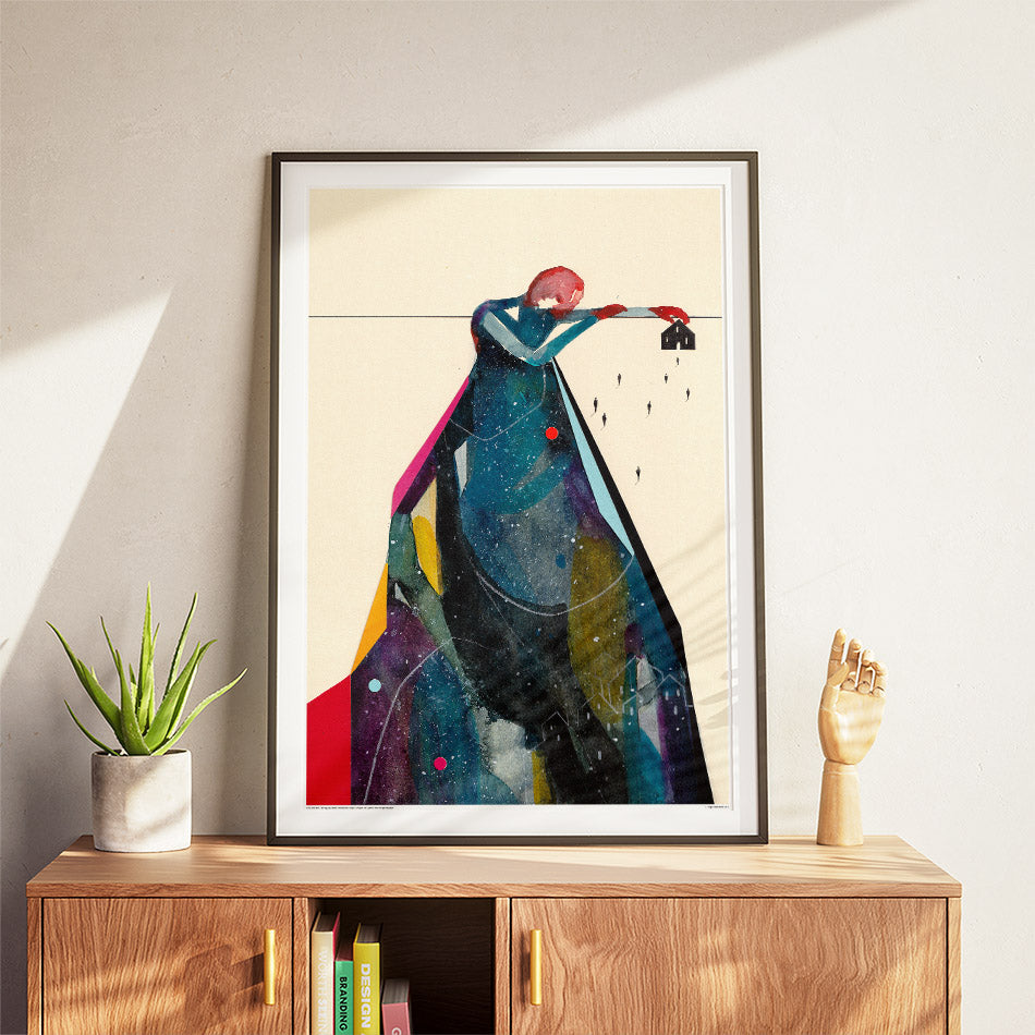 Me ne sono andato ma ho lasciato il mio cuore - Poster artistico