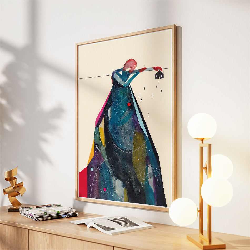 Me ne sono andato ma ho lasciato il mio cuore - Poster artistico