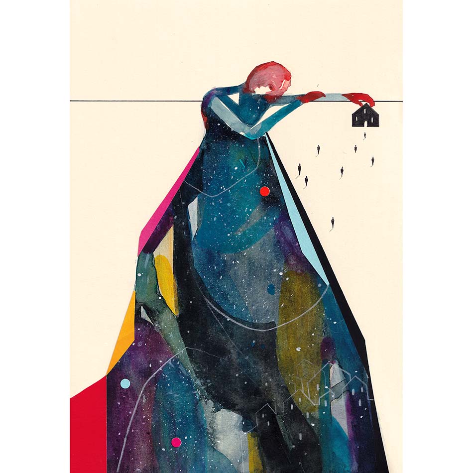 Me ne sono andato ma ho lasciato il mio cuore - Poster artistico