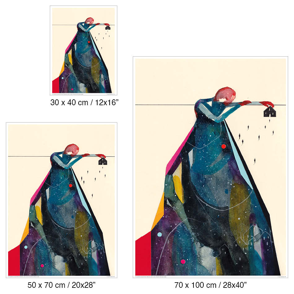 Me ne sono andato ma ho lasciato il mio cuore - Poster artistico