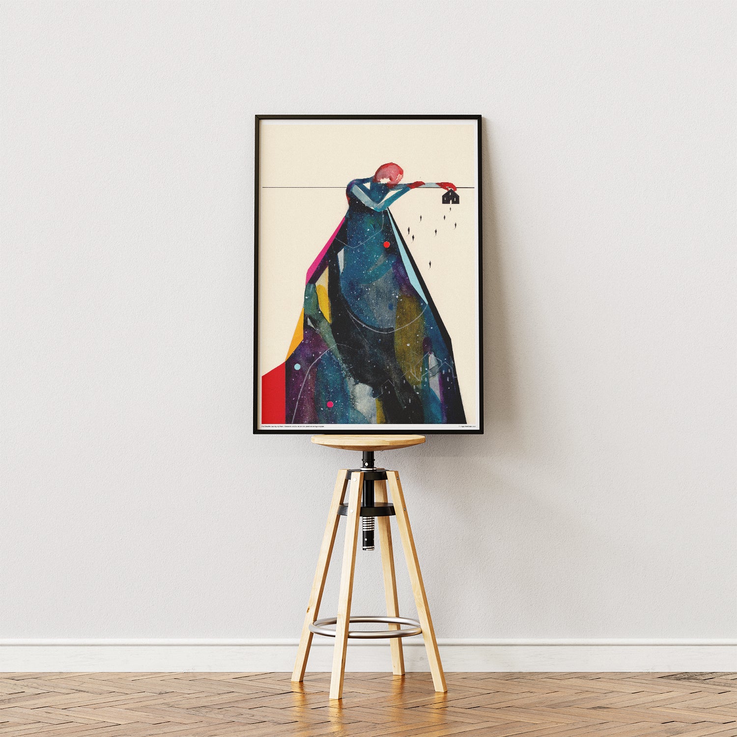 Me ne sono andato ma ho lasciato il mio cuore – Poster artistico