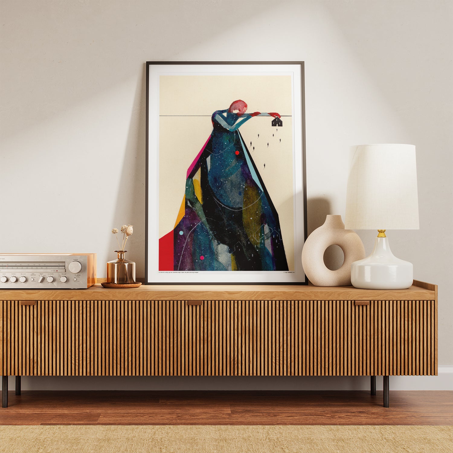 Me ne sono andato ma ho lasciato il mio cuore – Poster artistico