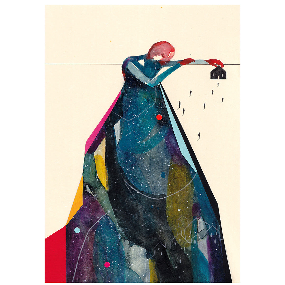 Me ne sono andato ma ho lasciato il mio cuore – Poster artistico