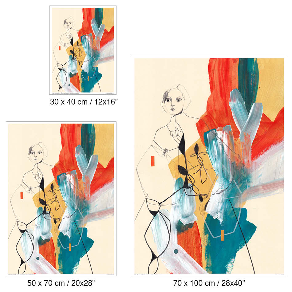 Se queste ali potessero volare - Poster artistico