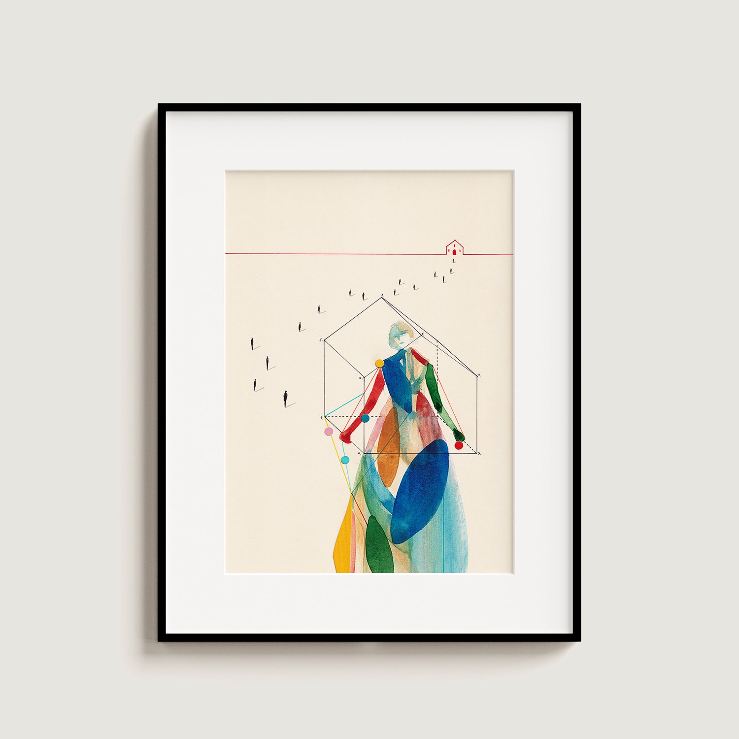 Siguiendo adelante - Obra de arte original