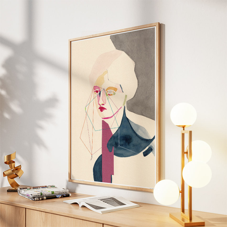 Projection sur trois plans - Affiche artistique