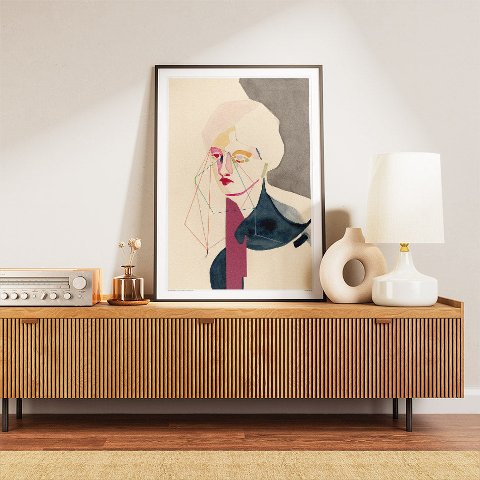 Projection sur trois plans - Affiche artistique