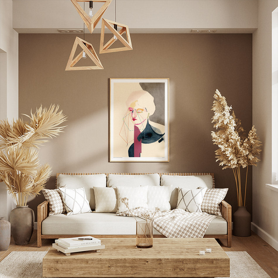 Projection sur trois plans - Affiche artistique