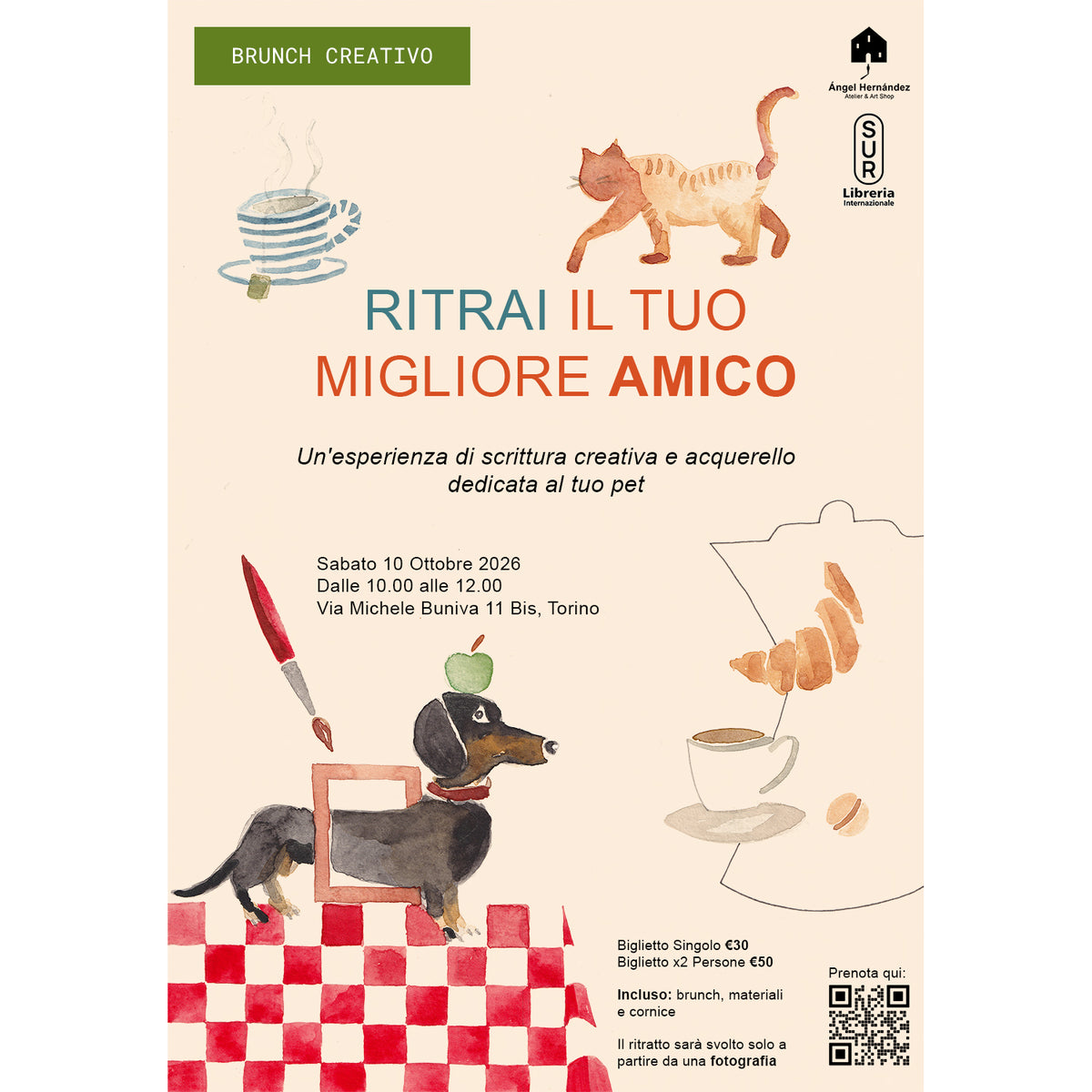 | RITRAI IL TUO MIGLIORE AMICO | Brunch Creativo 10.10.2026