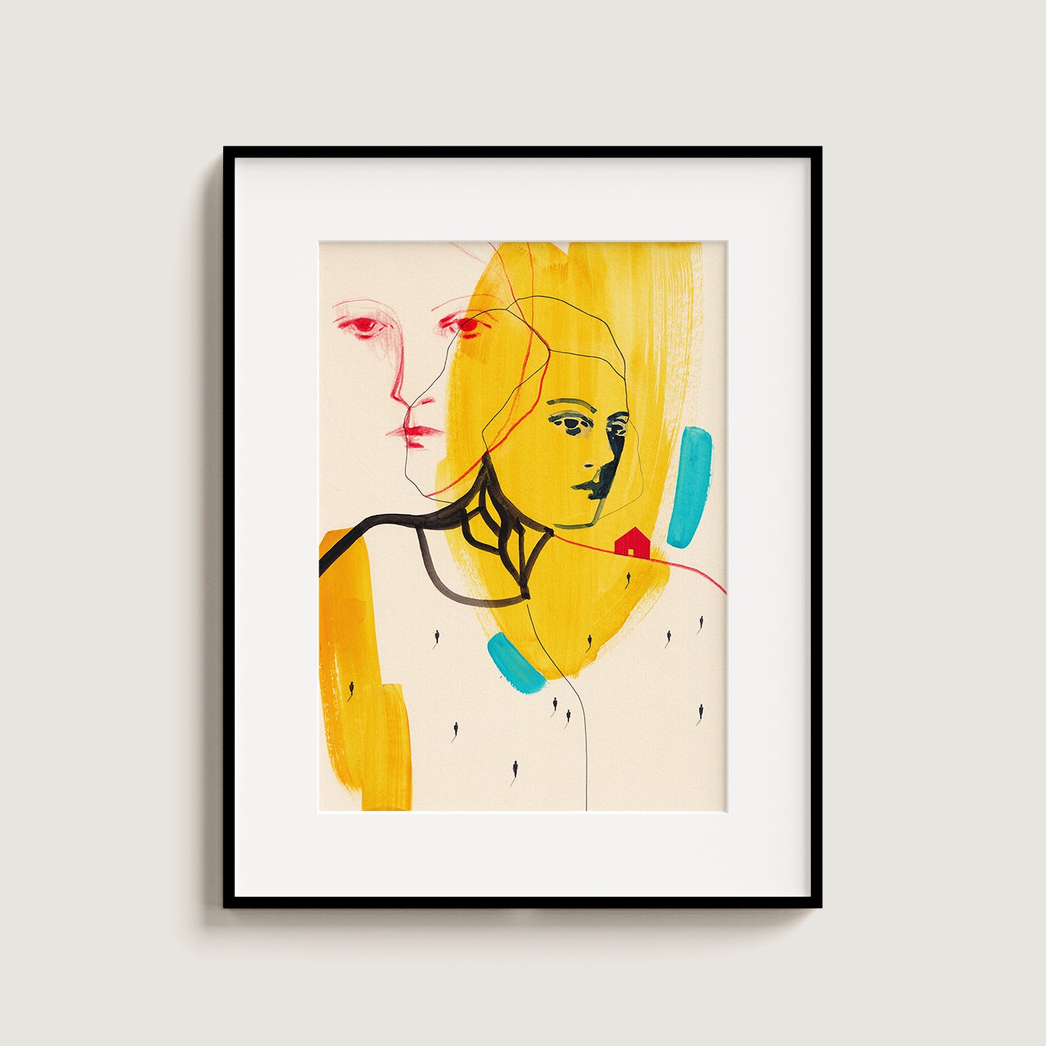 Extraños otra vez - Obra de arte original