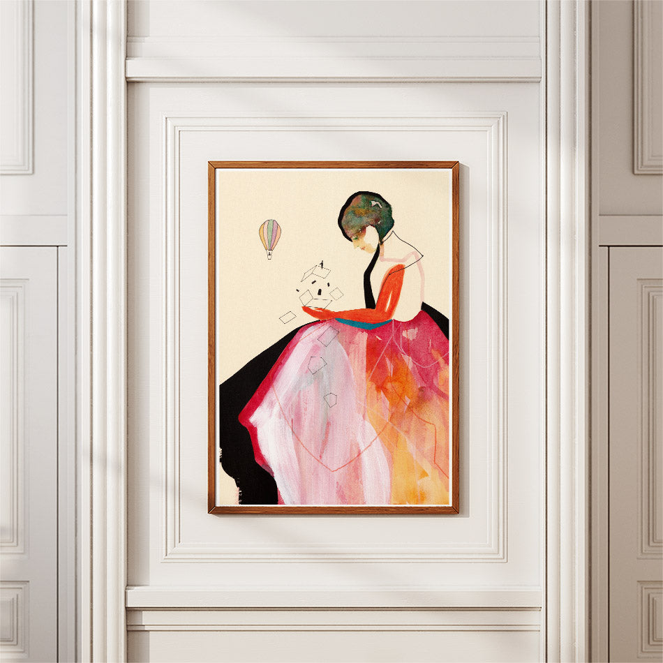 La casa distrutta - Poster artistico