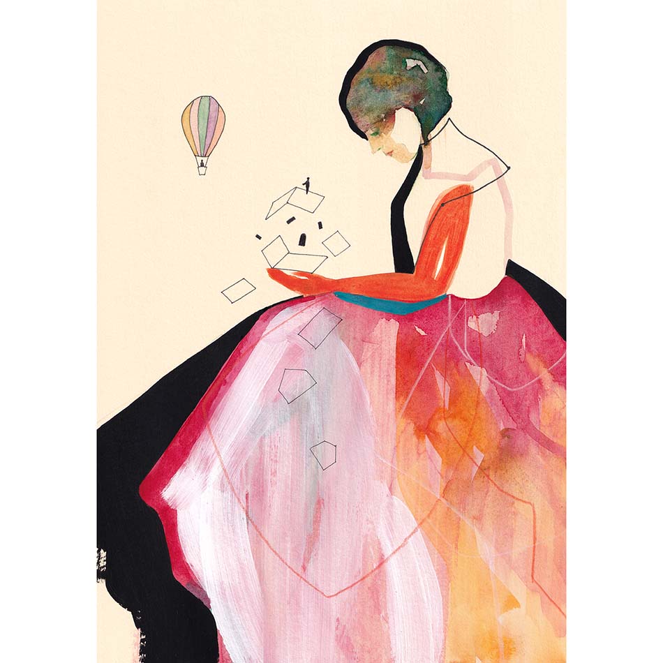 La casa distrutta - Poster artistico