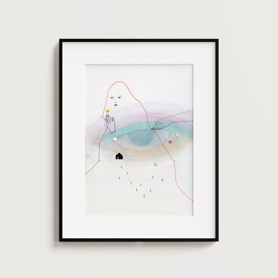 The Hand That Moves The Narrative Of Fate - Fine Art Print