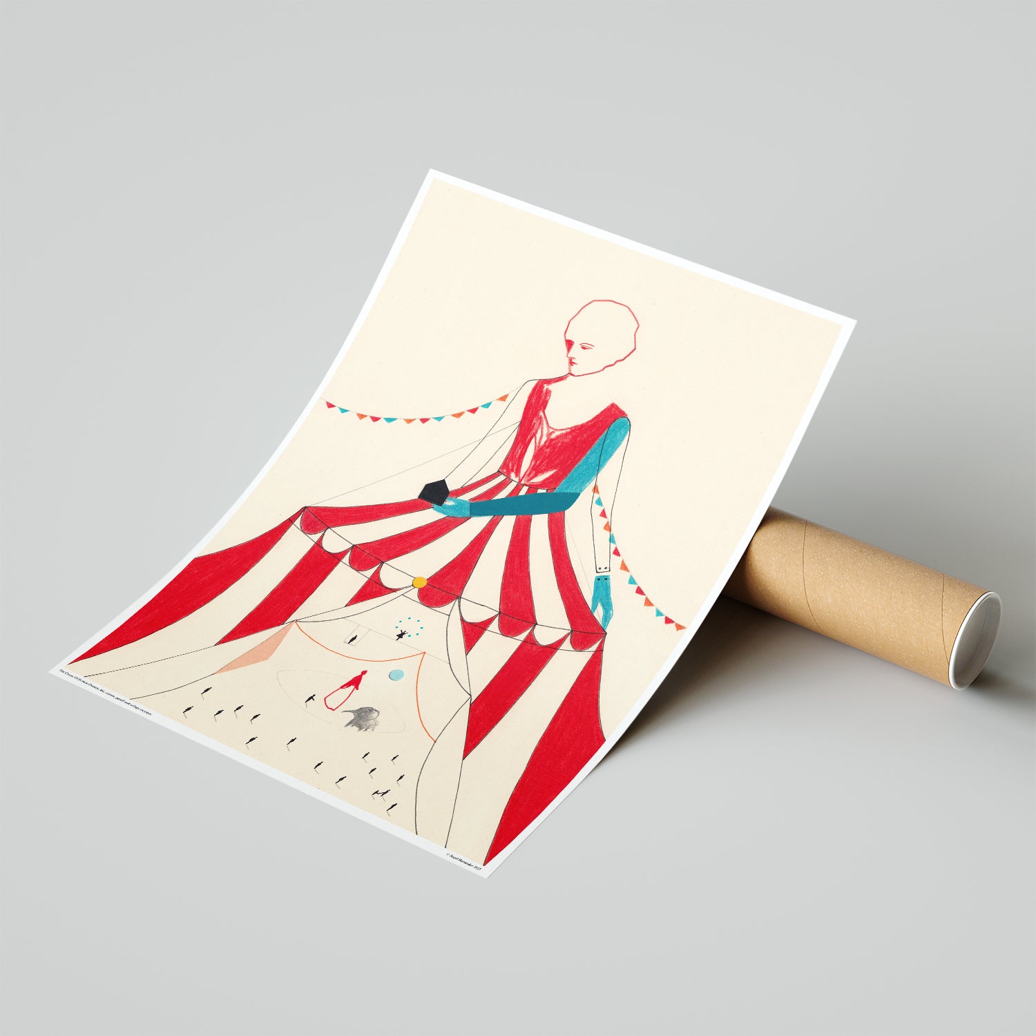 Il circo dei sogni infranti – Poster artistico