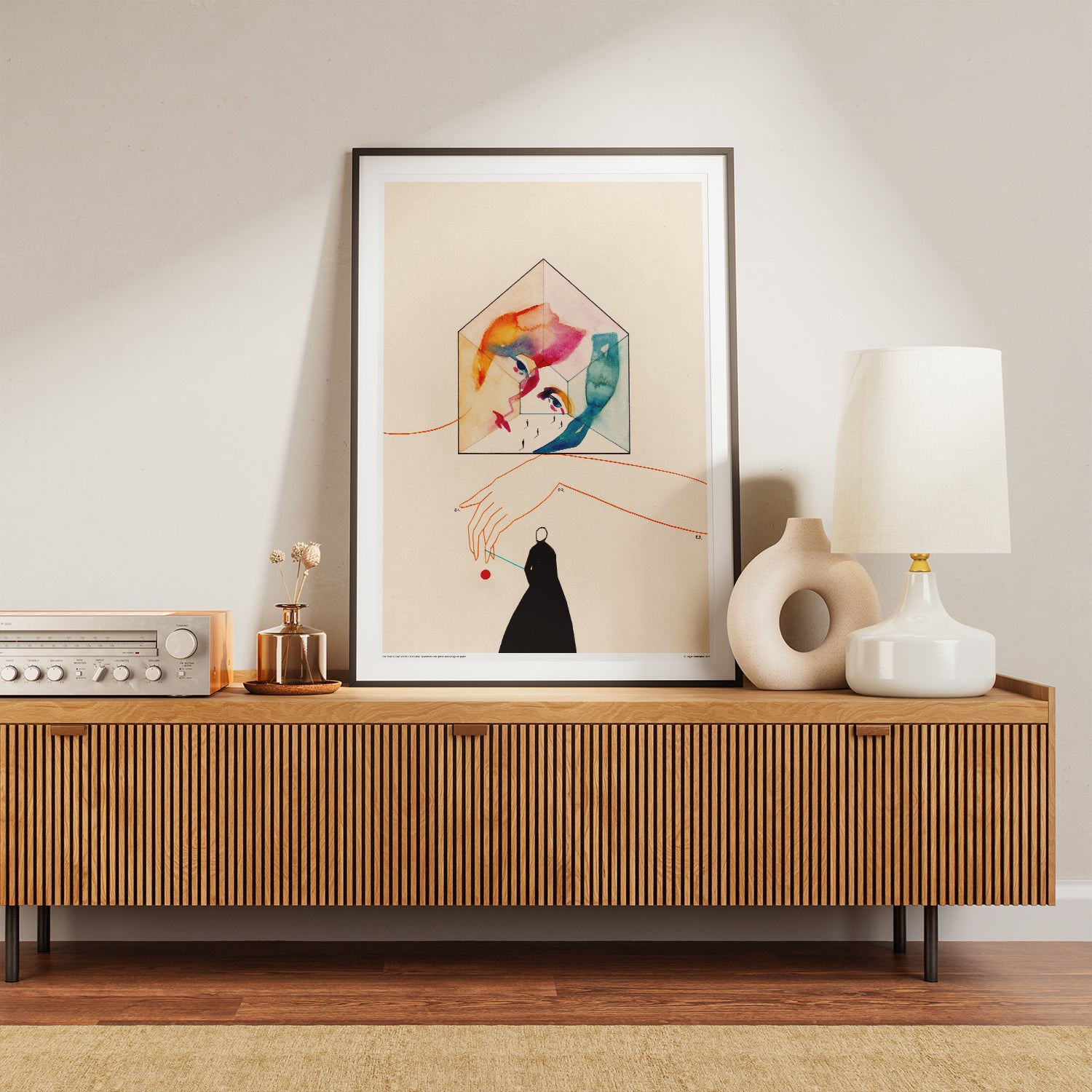 L'endroit où je me sentais comme chez moi – Affiche d'art