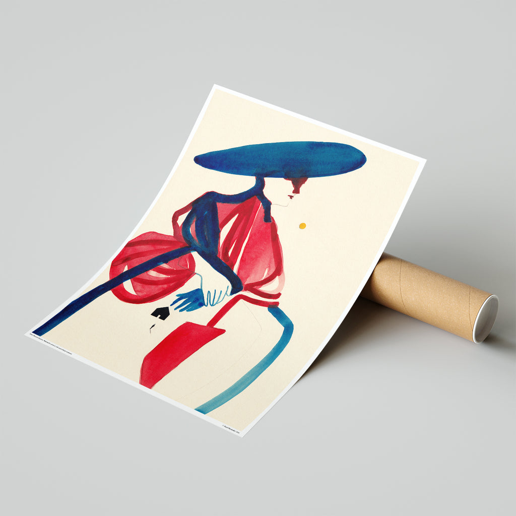 Le temps ne revient pas – Affiche d'art