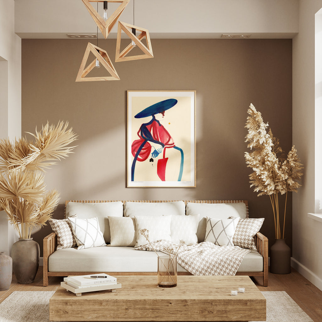 Le temps ne revient pas – Affiche d'art