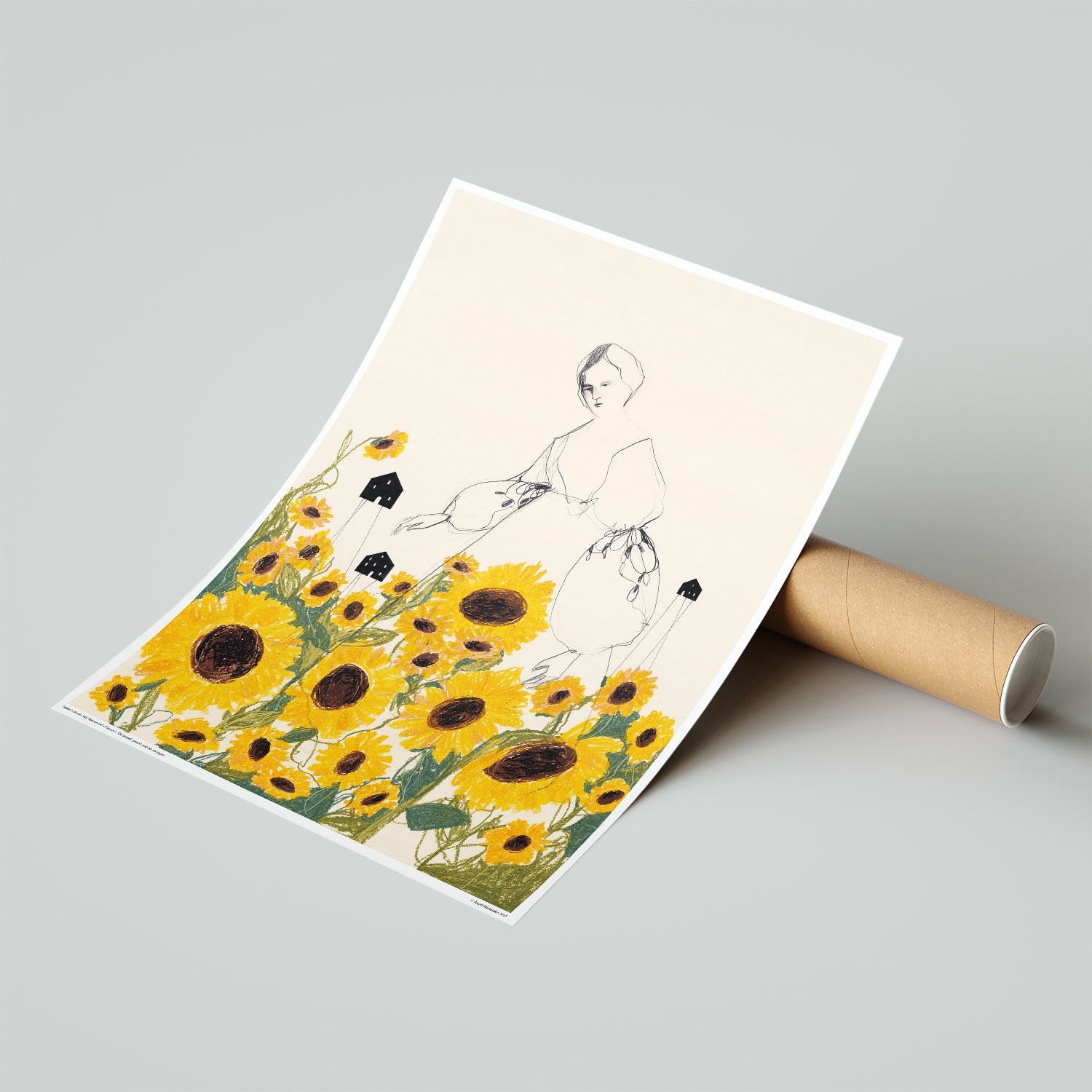 Les graines d'aujourd'hui sont les fleurs de demain - Affiche d'art