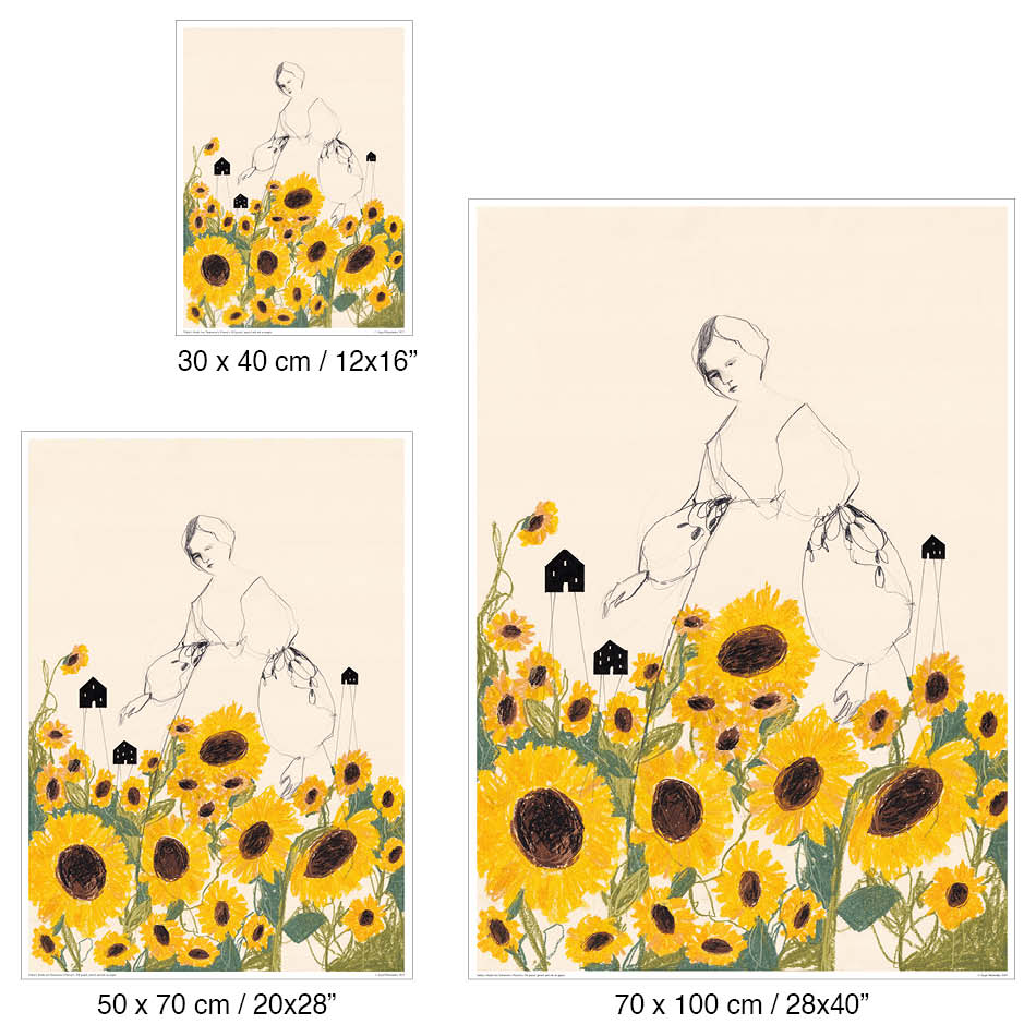 I semi di oggi sono i fiori di domani - Poster artistico