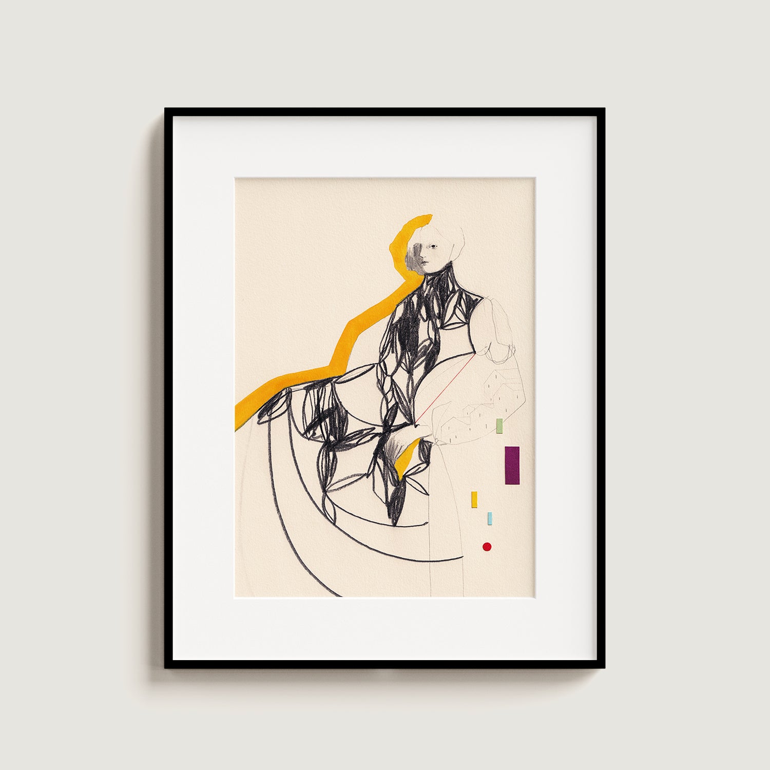 Esperando todas las respuestas - Obra de arte original