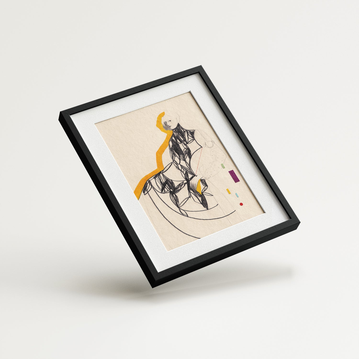 Esperando todas las respuestas - Obra de arte original