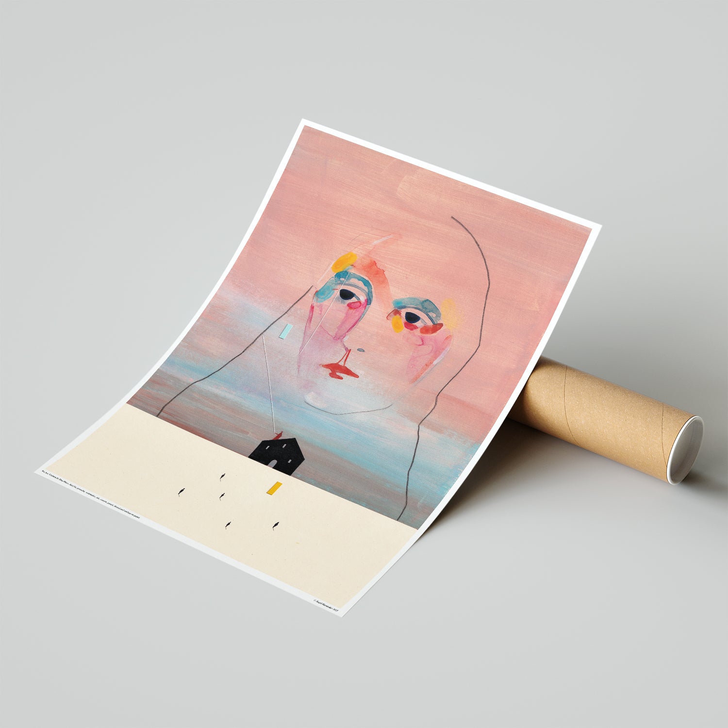 Nous sommes des visiteurs dans ce lieu – Affiche d'art