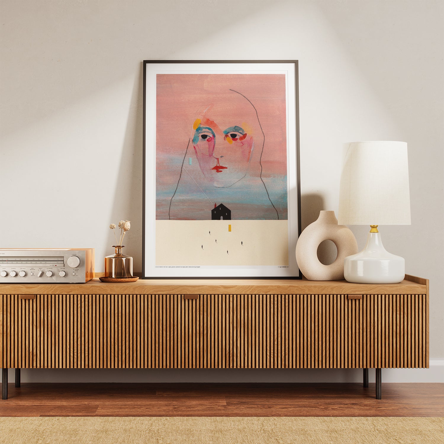 Nous sommes des visiteurs dans ce lieu – Affiche d'art