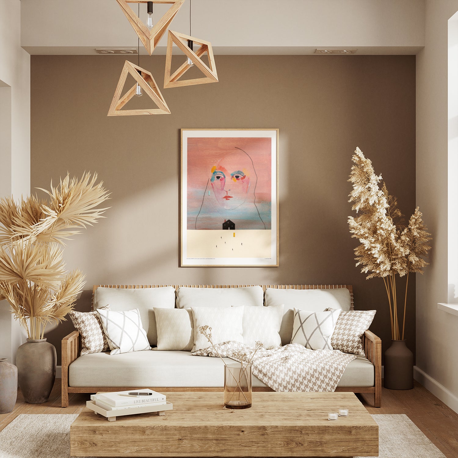 Nous sommes des visiteurs dans ce lieu – Affiche d'art